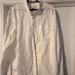 Old Navy Men's White Casual Button Down Shirt